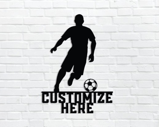Personalised Football Wall Art